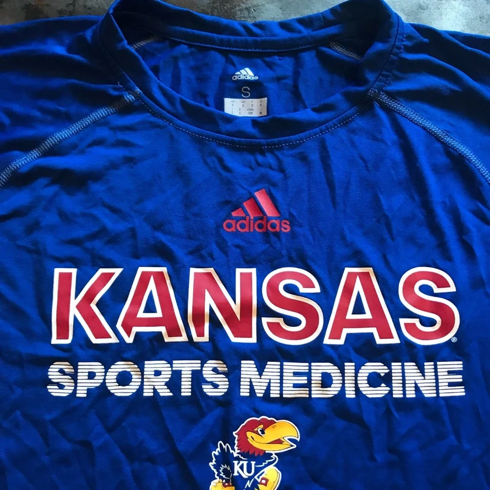 KU Adidas Tee Small - Picture 2 of 3